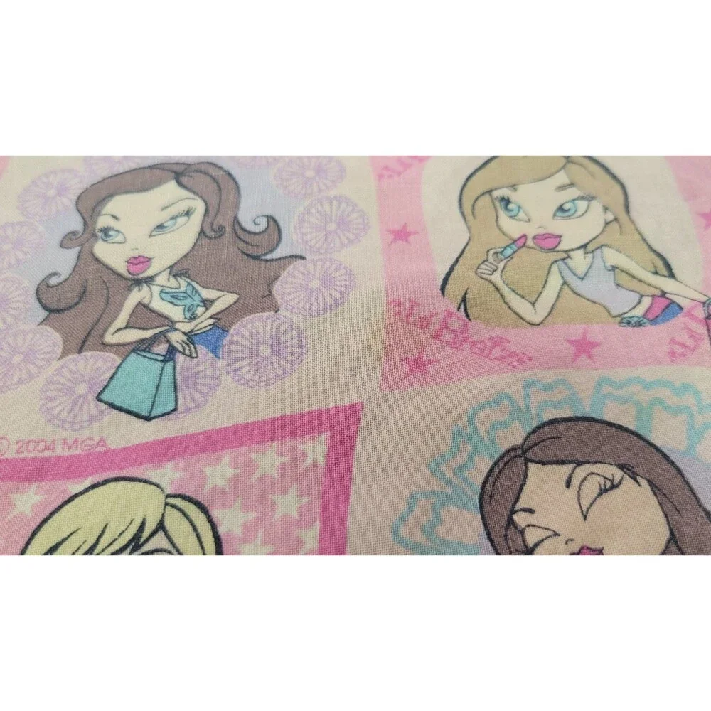 Vintage 2004 Lil Bratz Pink Standard Pillowcase Y2K MGA Doll Pillow Cover Decor